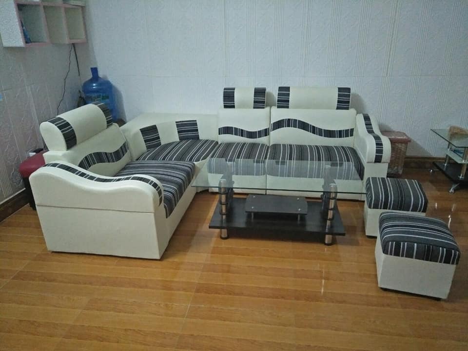 Bộ Sofa Bọc Da Hải Phòng + Tặng Kèm Bàn Kính - MÃ S2607